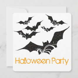 Inbjudan till flygande Fladdermus Halloween fest