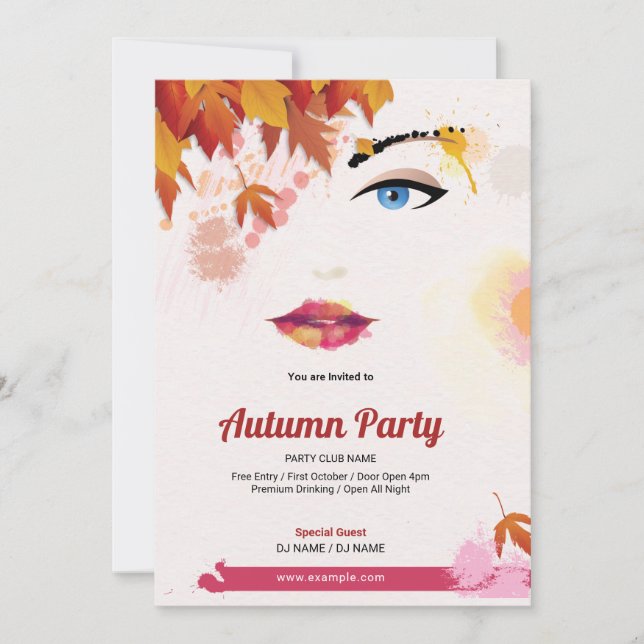 Inbjudan till flygplanet/hösten (Framsida)