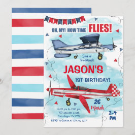 Inbjudan till flygplanet på födelsedagen