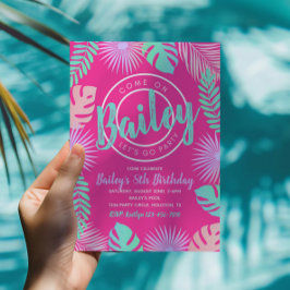 Inbjudan till födelsedagen bassäng Party | BASSÄNG