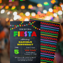 Inbjudan till födelsedagen i Fiesta Ljus
