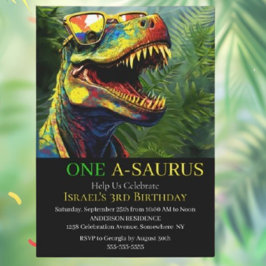Inbjudan till födelsedagen i Roar-some Dinosaur