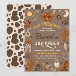 Inbjudan till födelsedagsdagen | Tredje rodeo-inbj