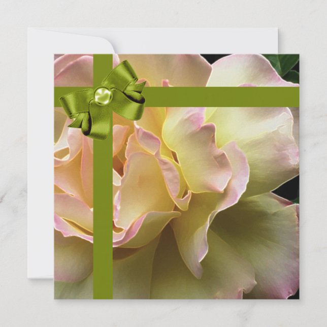 Inbjudan till Födelsedagsfest Elegant Ro (Framsida)