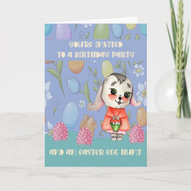 Inbjudan till Födelsedagsfest Påsk Söndag för Son (Framsida)