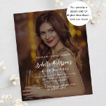 Inbjudan till födelsedagsfestens fotobudget flygblad<br><div class="desc">Observera att inbjudan är papper och mycket tunn. Kuvert ingår inte. Om du vill ha mer omfattande inbjudningar (samma design) kan du besöka vår butik. Anpassa och lägg till information om foto och party. Jag har använt en mörk som täcker fotot så att det blir enklare att läsa texten. Jag...</div>