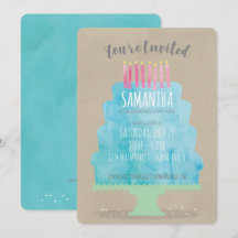 Inbjudan till födelsedagskaka