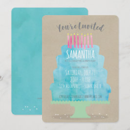 Inbjudan till födelsedagskaka