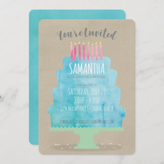 Inbjudan till födelsedagskaka