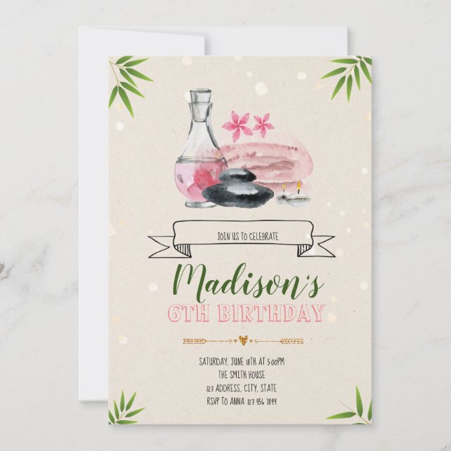 Inbjudan till födelsedagskalendern i party (Framsida)