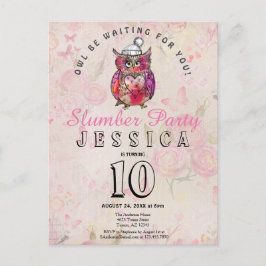 Inbjudan till födelsedagspartiet Uggla Nattdag Slu