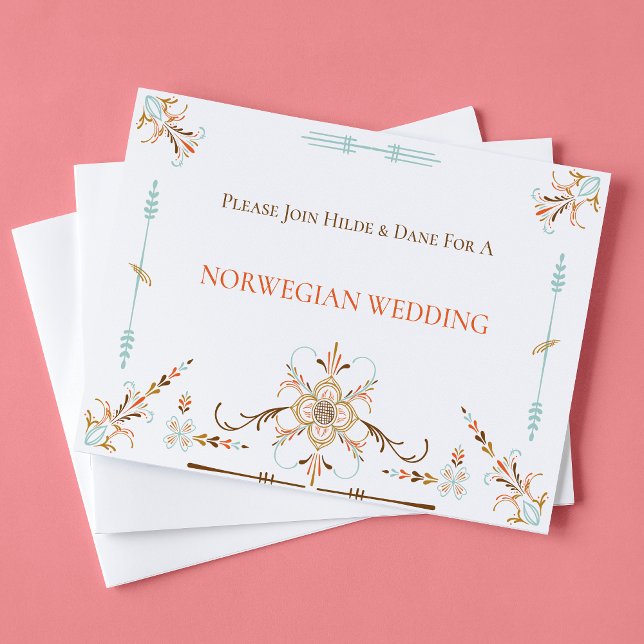 Inbjudan till folkkonst på norska Rosemaling (Skapare uppladdad)