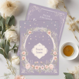 Inbjudan till för Lila och Blommigt av Rosa