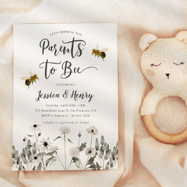 Inbjudan till förälder till Bee Baby Shower