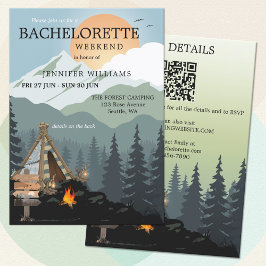 Inbjudan till Forest Spa Camping Bachelorette Helg