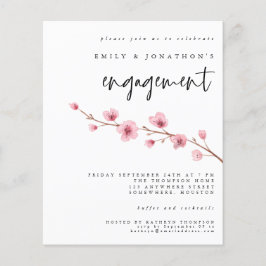 Inbjudan till Förlovning av Blommarna för Sakura-k