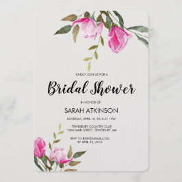 Inbjudan till Förlovning av vattenfärg i Magnolia 