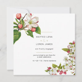 Inbjudan till förlovning (Blommigt)