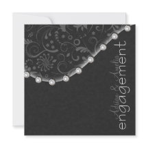 Inbjudan till Förlovning på fyrkantiga rutor