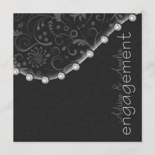 Inbjudan till Förlovning på fyrkantiga rutor