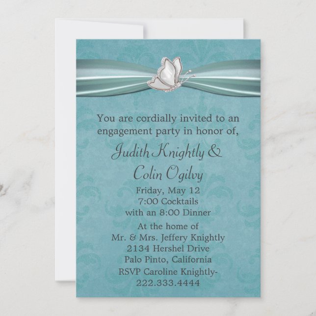 Inbjudan till Förlovningsfest (Framsida)