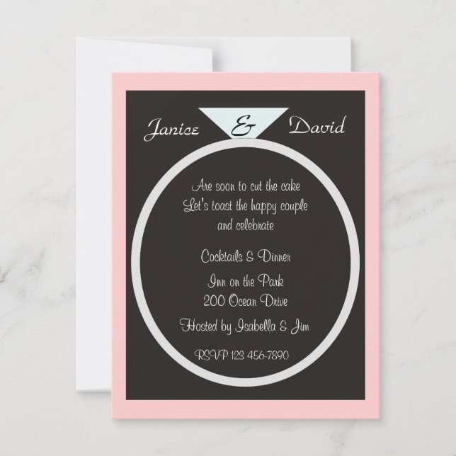 Inbjudan till Förlovningsfest av Contemporary (Framsida)