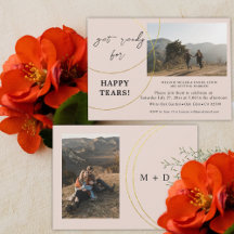 Inbjudan till Förlovningsfest av minimalistisk Rin