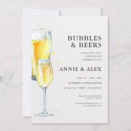 Inbjudan till Förlovningsfest - Bubbles & Öl