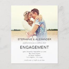 Inbjudan till Förlovningsfest för budgetfotoöverlä