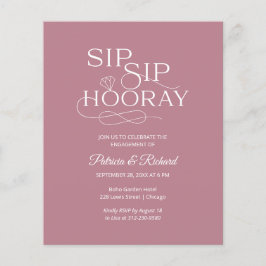 Inbjudan till Förlovningsfest för Sip Hooray på bu