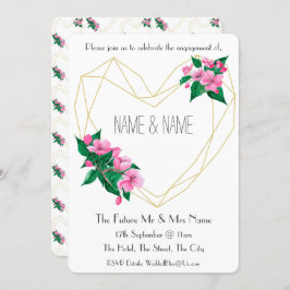 Inbjudan till Förlovningsfest på 1930-talet