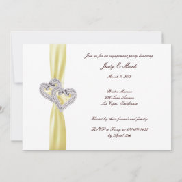 Inbjudan till Förlovningsfesten anpassningsbar Lem