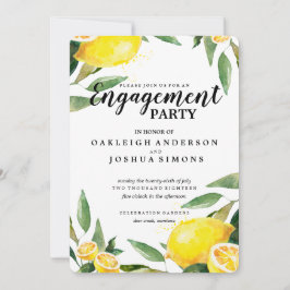 Inbjudan till Förlovningsfesten Lemon och Löv