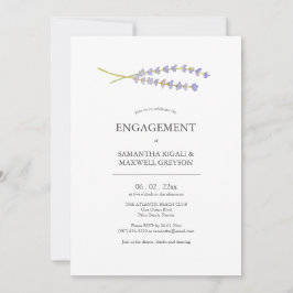 Inbjudan till förlovningsfesten Vattenfärgslavende