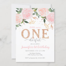 Inbjudan till första födelsedag