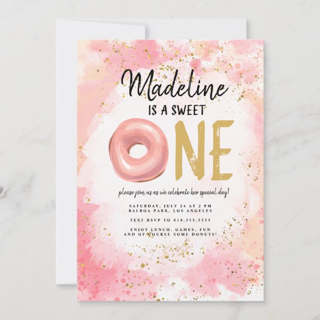 Inbjudan till första födelsedagen (Framsida)