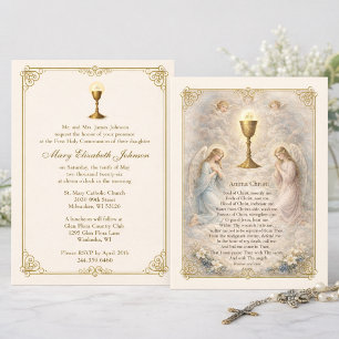 Inbjudan till första nattvarden Anima Christi