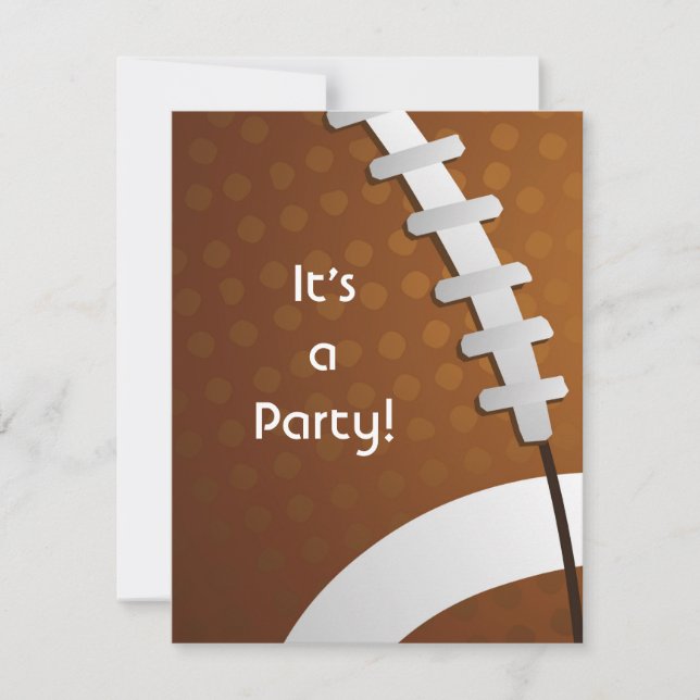 Inbjudan till fotboll (Framsida)