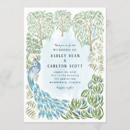 Inbjudan till fotbolls- och Weeping Willow Wedding