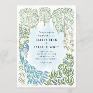 Inbjudan till fotbolls- och Weeping Willow Wedding