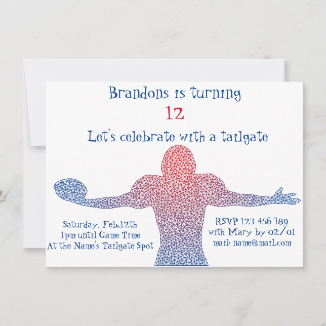 Inbjudan till fotbollsfest (Framsida)