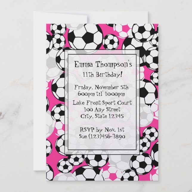 Inbjudan till fotbollspart (Framsida)