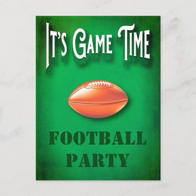 Inbjudan till fotbollspartiet Game Watch (Framsida)