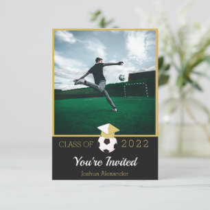 Inbjudan till fotbollsspelare Modern Photo student