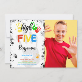 Inbjudan till foto med högst fem foto vatten Färg