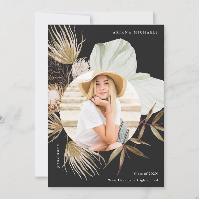 Inbjudan till foto-Studentfest för Boho Wandeand O (Framsida)