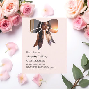 Inbjudan till fotobokrämen Quinceanera