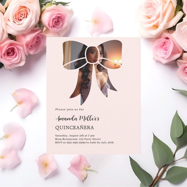 Inbjudan till fotobokrämen Quinceanera (Skapare uppladdad)