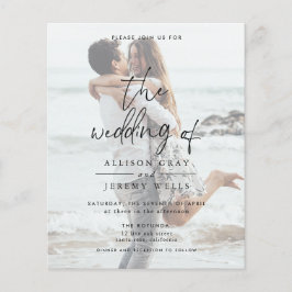 Inbjudan till fotobröllop