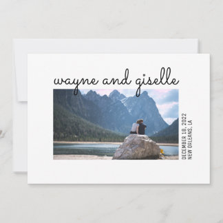 Inbjudan till fotobröllop